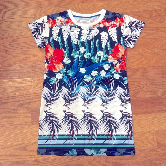 Anthropologie Plant print short sleeve dress - Picture 3 of 3